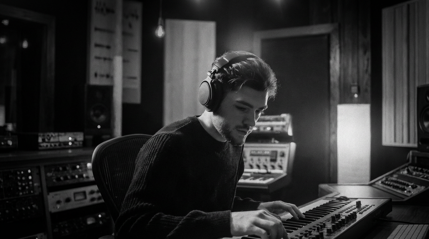 Alessandro Cocca in the studio